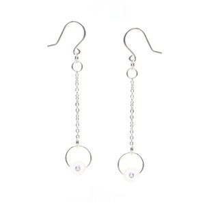 Twin Planet Drop Earrings